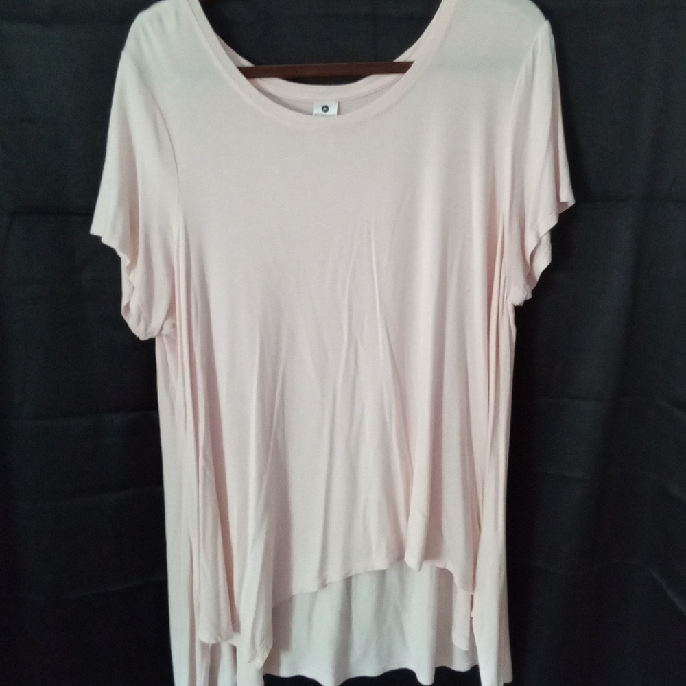 2/$25 Active Life, high low, handkerchief, XXL, pale pink